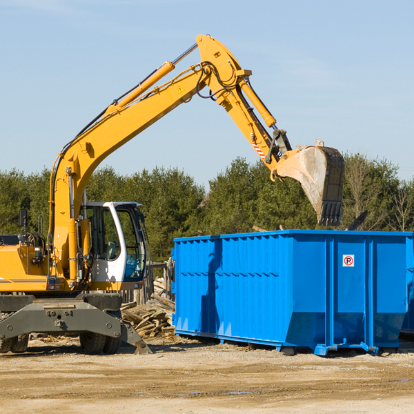 are there any restrictions on where a residential dumpster can be placed in Mason County Texas